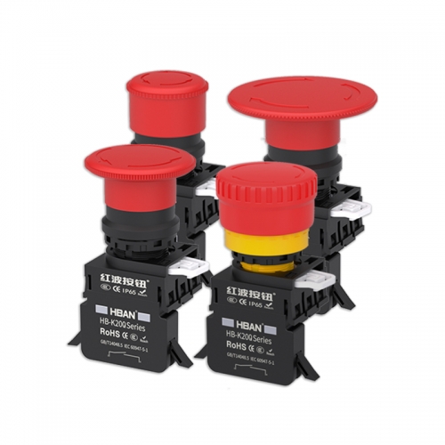HBAN Schnellinstallation Not-Aus-Druckschalter 22MM 20A Notfall IP65 normalerweise geschlossen